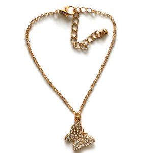 CLEARANCE Violet Harper Gold "Fly" Butterfly Charm Bracelet